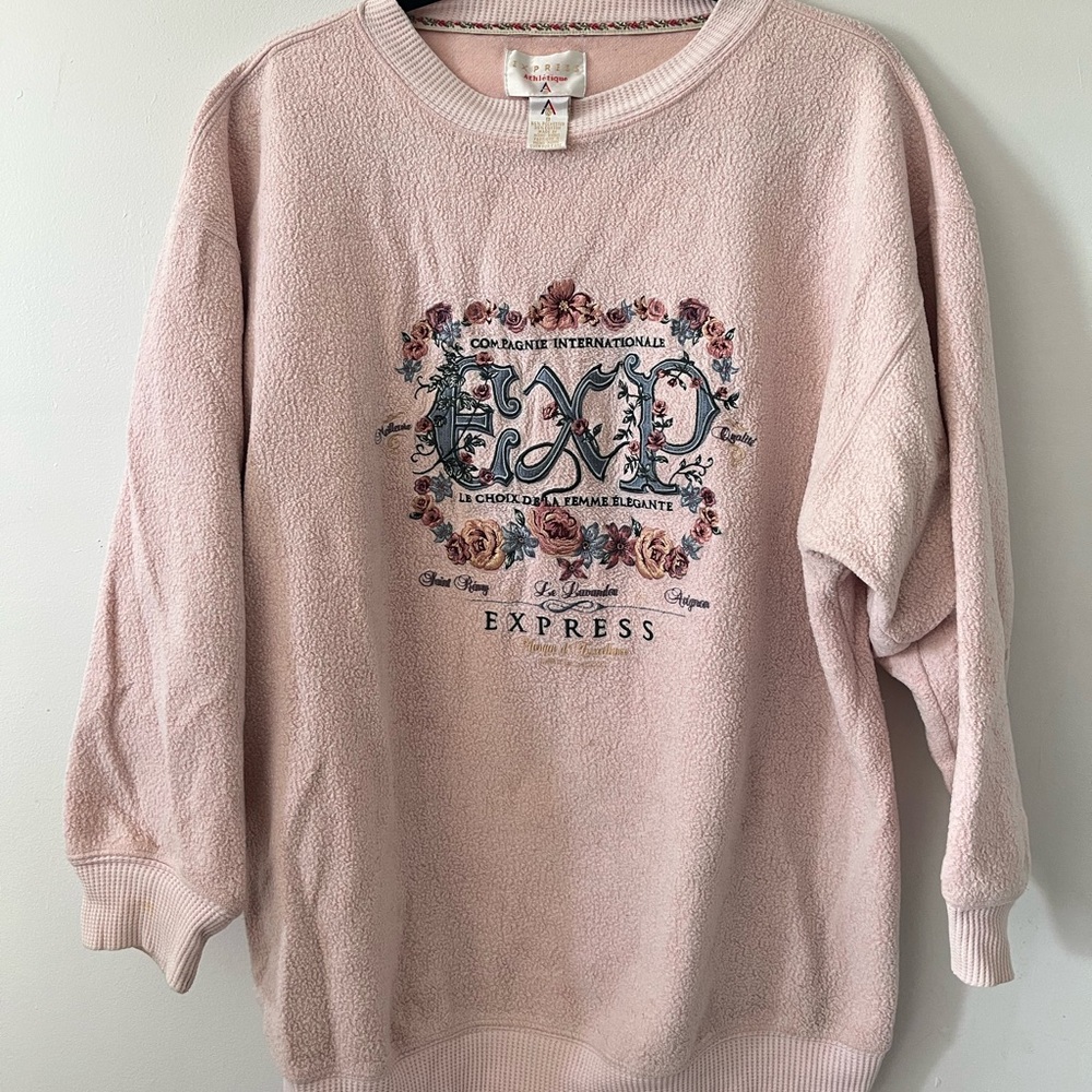 Vintage 90s Express Pink Women's Sweater
